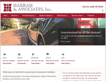 Tablet Screenshot of harrah-assoc.com